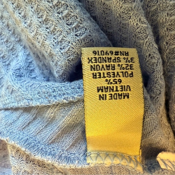 Ruff Hewn | Periwinkle Thermal Knit Top | Sz PL - Picture 6 of 7